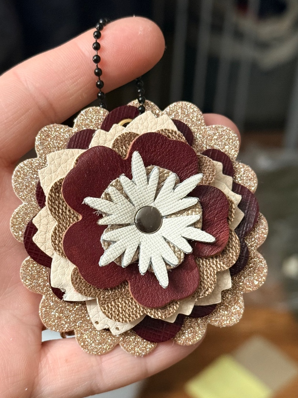 Handmade Floral Bag Charm
